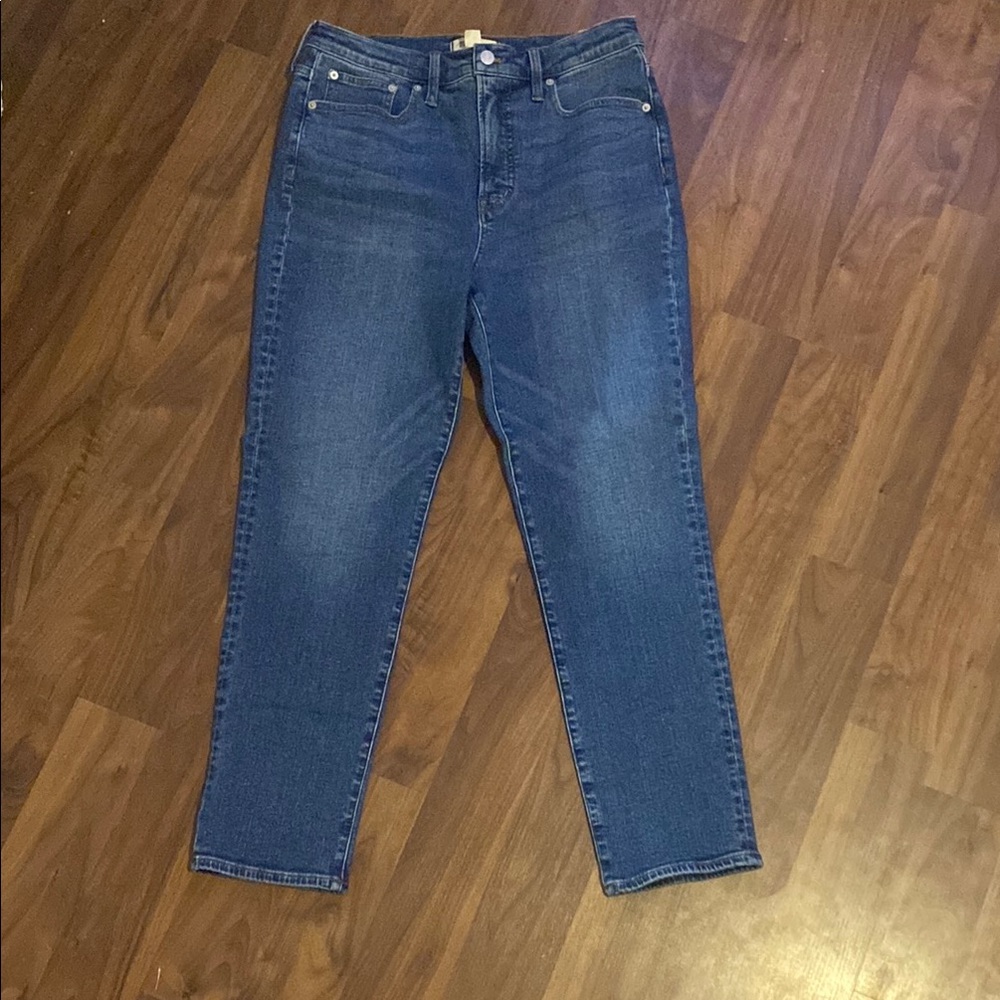Madewell Women's Straight Leg Blue Jeans